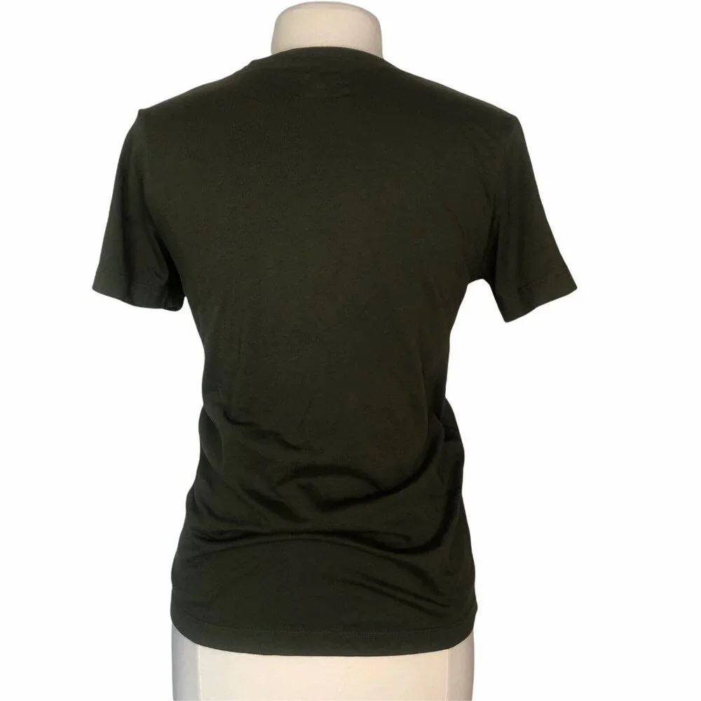 Under Armour Womans Tshirt Semi Fitted Heat Gear Gold Blooded Green Size Medium - Picture 2 of 6